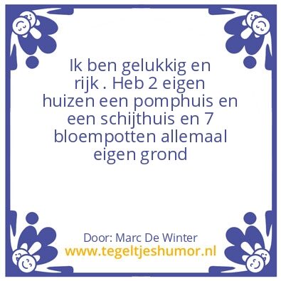 Tegeltje: Geluk