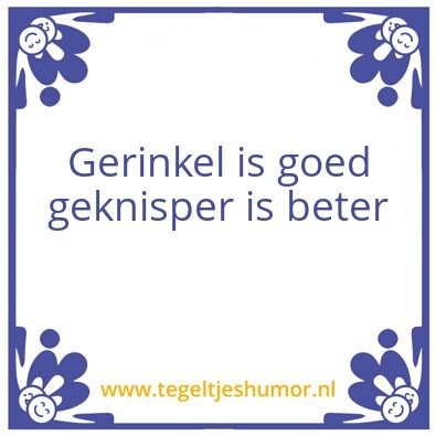 Tegeltje: Tante leen