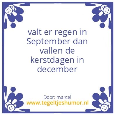 Tegeltje: feestdagen