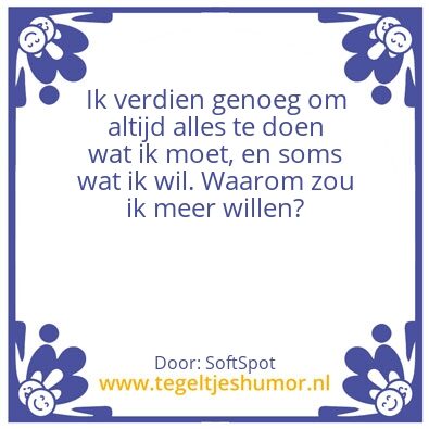 Tegeltje: Geluk