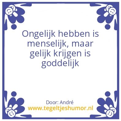 Tegeltje: goddelijk