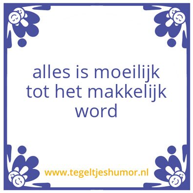 Tegeltje: oefening