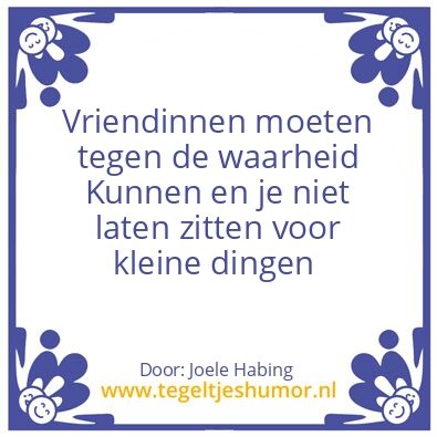 Tegeltje: Joele