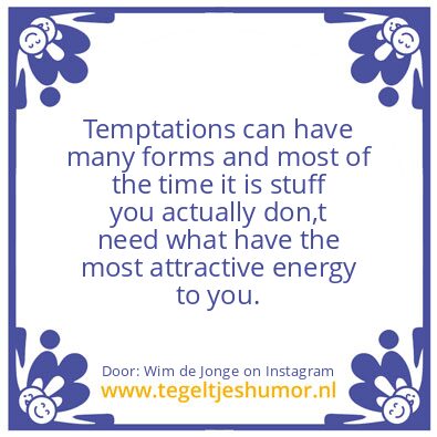 Tegeltje: Temptations