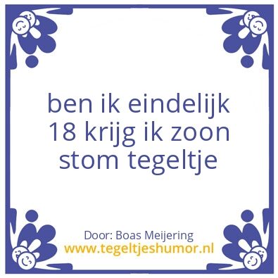 Tegeltje: gemaakt door boas