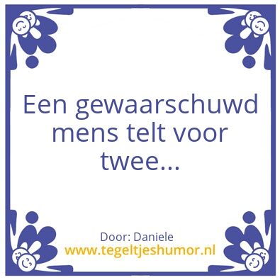 Tegeltje: Mens