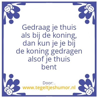 Tegeltje: .