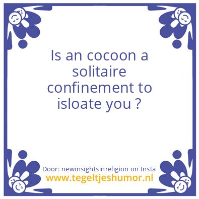 Tegeltje: cocoon