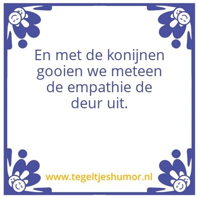 Tegeltje: Mies