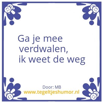 Tegeltje: Wandelen