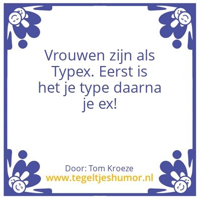 Tegeltje: Relatie