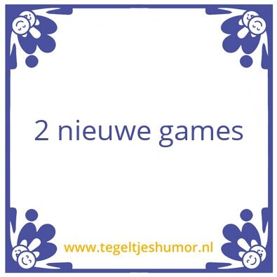 Tegeltje: Games