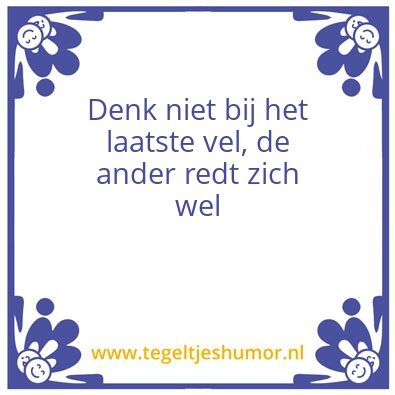 Tegeltje: Verbinding