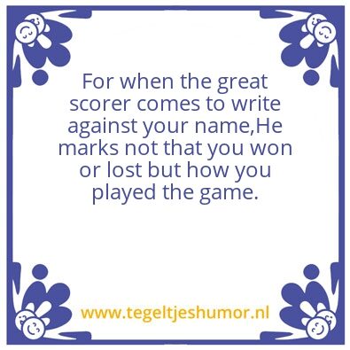 Tegeltje: game
