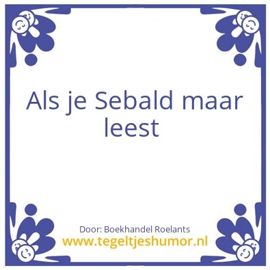 Tegeltje: Sebal