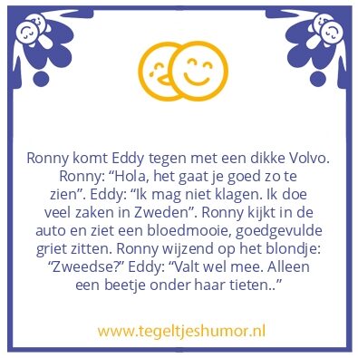 Tegeltje: Zweedse