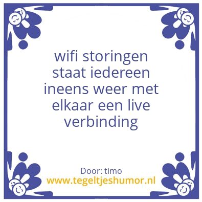 Tegeltje: timo is de beste