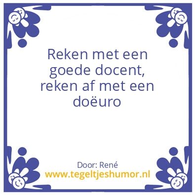 Tegeltje: Rekentoets