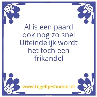 Tegeltje: Paard