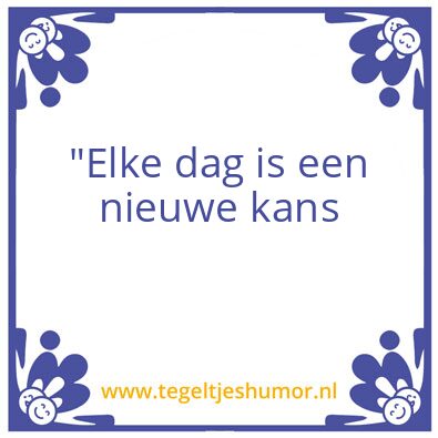 Tegeltje: tegel