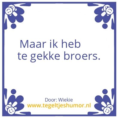 Tegeltje: wiekie