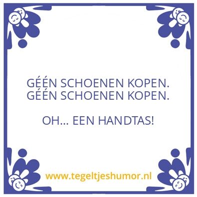 Tegeltje: Herkenbaar