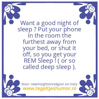 Tegeltje: Deep Sleep.