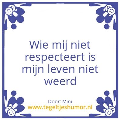 Tegeltje: Mini
