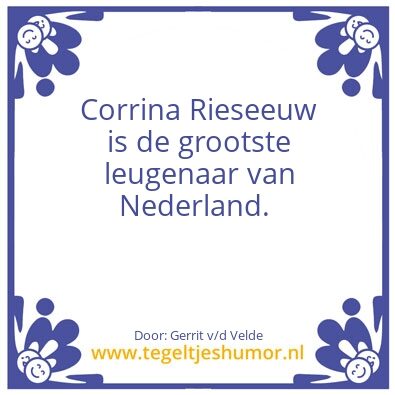 Tegeltje: De leugenaar