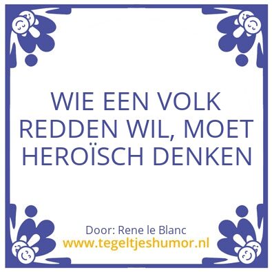 Tegeltje: Rene le Blanc