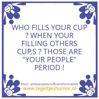 Tegeltje: “YOUR PEOPLE”