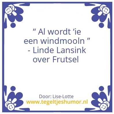 Tegeltje: Lise-Lotte ten Heggeler