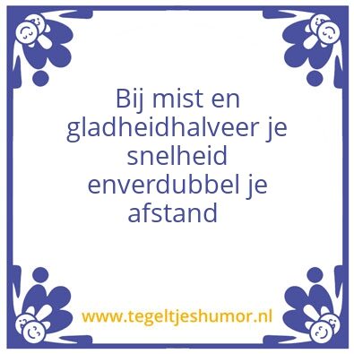 Tegeltje: Veiligheid