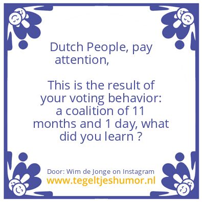 Tegeltje: Pay Attention !