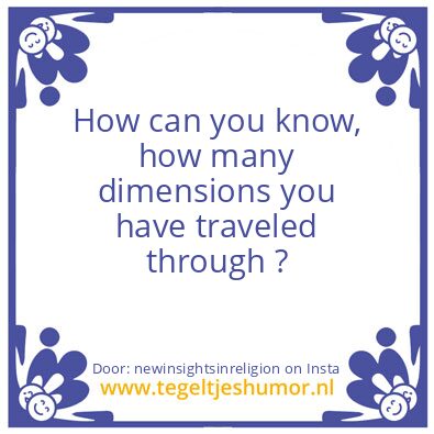 Tegeltje: Dimensions …