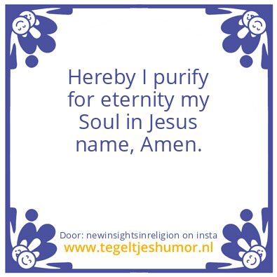 Tegeltje: in Jesus name