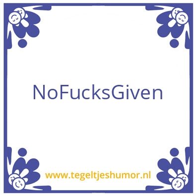 Tegeltje: F