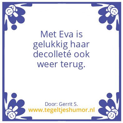 Tegeltje: Ik ben Gerrit.