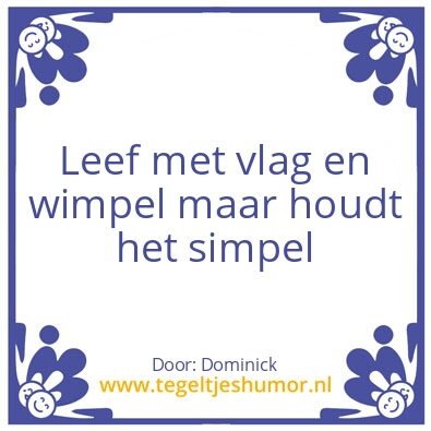 Tegeltje: De mattenklopper