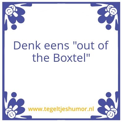 Tegeltje: Boxtel