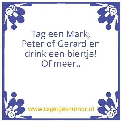 Tegeltje: Biertje