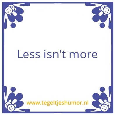Tegeltje: Meer