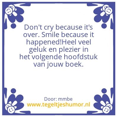 Tegeltje: Toekomst