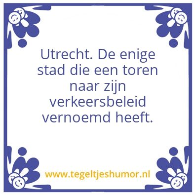 Tegeltje: Utrecht