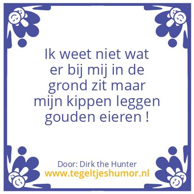 Tegeltje: Het gouden ei
