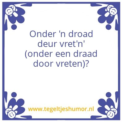 Tegeltje: Vier