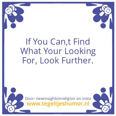 Tegeltje: To  help yourself