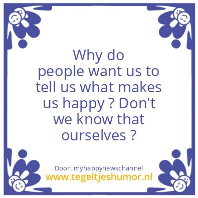 Tegeltje: people..