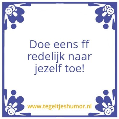 Tegeltje: redelijk