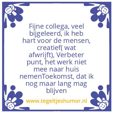 Tegeltje: marijke